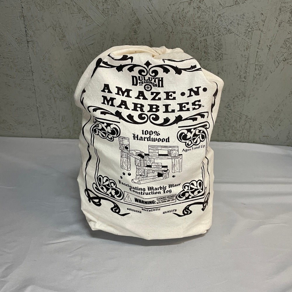 Duluth Trading Co. Amaze 'N' Marbles Construction Set with Marbles & Bag